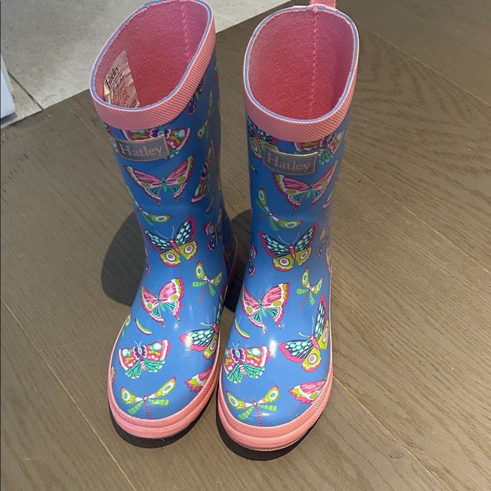 Hatley Kids' Colorful Butterfly Rain Boots